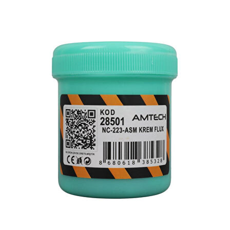 Amtech NC-223-ASM 100G Lehim Havya Kremi Flux No Clean Profesyonel SMD Lehimleme