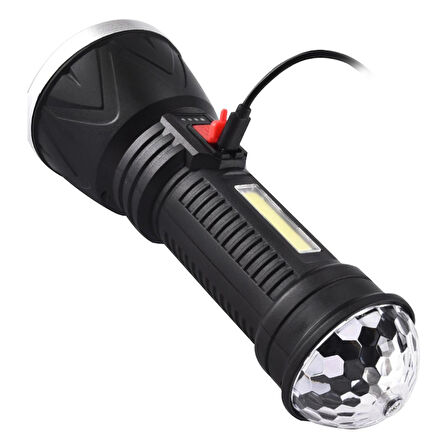 Ayt Powermaster CL-W09 Ledli Mini Disko Toplu Şarjlı El Feneri Işıldak Aydınlatma