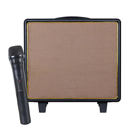 Shile GT-10 El Mikrofonlu USB/SD/BT Taşınabilir Hoparlör