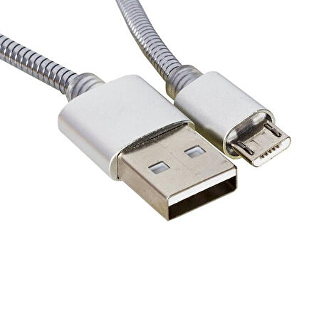 Powermaster Dataline Micro Serisi Örgülü Kısa Şarj Kablosu