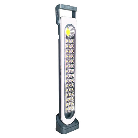 Powermaster Solar Güneş Enerjili Ve Şarjlı Işıldak 45 Ledli 45W Beyaz Led Aydınlatma Kamp ve Ev Işıldağı