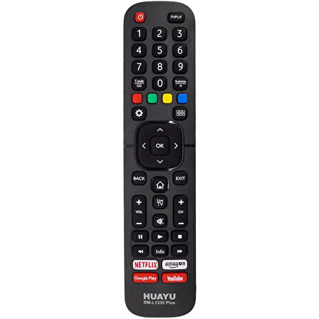 Weko Kl Hısense RM-L1335 Plus Netflıx Youtube Tuşlu Lcd Led Tv Kumanda