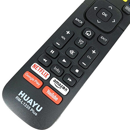 Weko Kl Hısense RM-L1335 Plus Netflıx Youtube Tuşlu Lcd Led Tv Kumanda