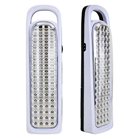 Powermaster 66 Ledli Şarjlı Işıldak Fener Beyaz Led Aydınlatma 6-8 Saat Çalışır