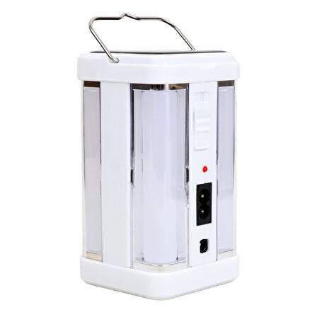 Powermaster Solarlı Güneş Enerjili Ve Şarjlı Işıldak 32 Smd Ledli Kamp Ve Ev Tipi Aydınlatma Fener