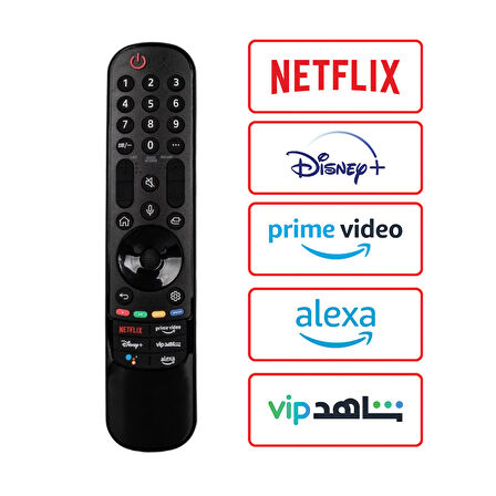 Lg AKB76039906 Netflix - Prime Video - Shahid Vip - Alexa - Disney+ Tuşlu Ses Komutsuz Lcd Led Tv Kumanda