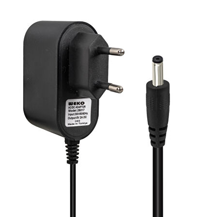 Weko WK-25017 5 Volt 2 Amper Krokodil Uçlu Xiaomi Next Sencrom Android Cihaz Adaptörü 