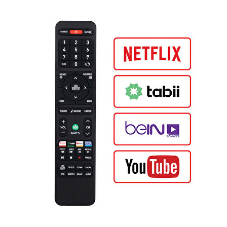 Onvo 50OV6000U / Saba / Nordmende / Morio Bein - Tabii - Netflix - Youtube Tuşlu Androıd Smart Lcd TV Kumanda