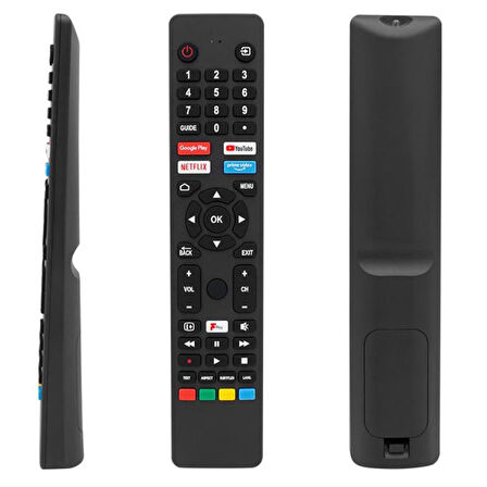 Jvc RM-C3250 Netflix-Prime Video-Google Play-Youtube Tuşlu Ses Komutsuz Lcd-Led Tv Kumandası