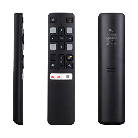 Ayt Tcl RC 802V FMR1 Android Tv Netflix Tuşlu Akıllı Lcd Led Tv Kumanda