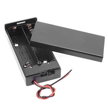 Powermaster  2'Li AA Kapaklı Switch'li Pil Yuvası (IC-233C