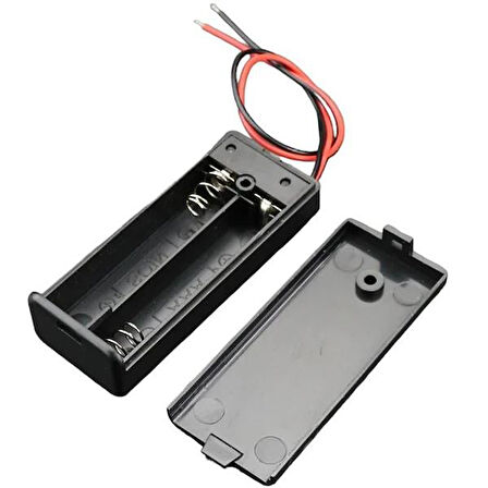 Powermaster  2'Li AA Kapaklı Switch'li Pil Yuvası (IC-233C