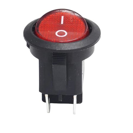 IC-131-4 Yuvarlak Işıklı On-Off Anahtar 4P (5 Adet)