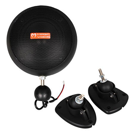 Magicvoice MV-13 7.5 CM 20 Watt Komütatörlü Hat Trafolu Siyah Sütun Sarkık Hoparlör (2'Li Takım)