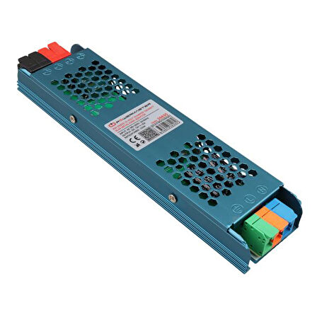 Powermaster PM-26830 12 Volt 10 Amper 120 Watt Slim Metal Kasa Adaptör 208X50x23mm