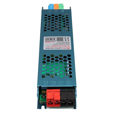 Powermaster PM-26830 12 Volt 10 Amper 120 Watt Slim Metal Kasa Adaptör 208X50x23mm