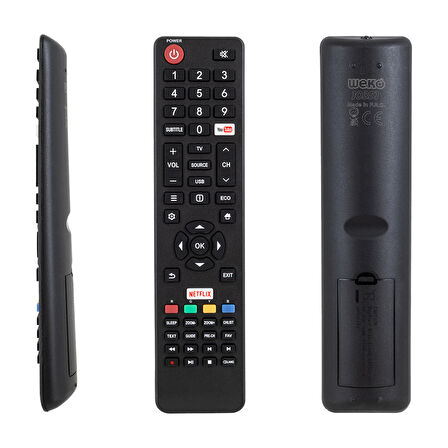 Weko KL Tesla 06-532W54-TLA1XS Youtube-Netflix Tuşlu LCD LED TV Kumanda