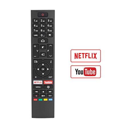 Vestel RC43157 / Toshiba CT-8557 H0369 Netflix-Youtube Tuşlu Lcd Led Tv Kumandası