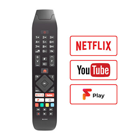 WEKO KL VESTEL RC43141 H0297C NETFLIX-YOUTUBE TUŞLU LCD LED TV KUMANDA