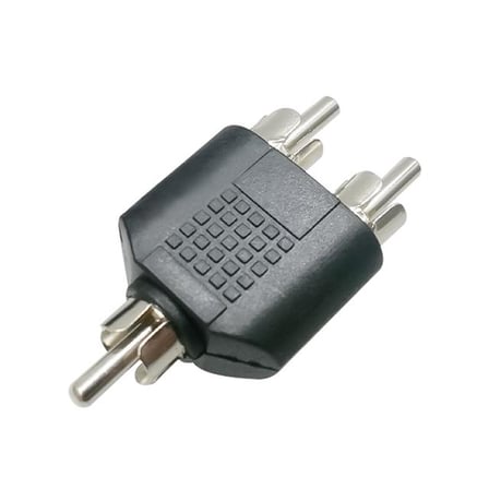 1 Rca Erkek / 2 Rca Erkek Çevirici Jack (5 Adet)