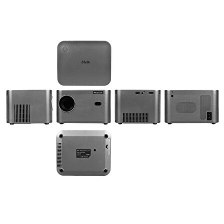 Hello HY350 Sesli Komutlu Android 11 Akıllı LED Projeksiyon FHD Kablosuz Görüntü Aktarım Destekli Ev Sinema Sistemi Yansıtma
