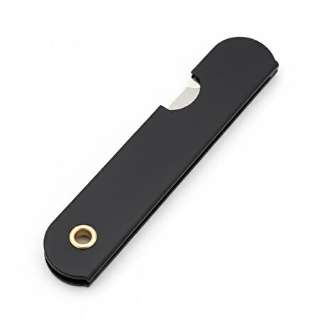 Powermaster PM-28647 Tekli Katlanır Falçata Maket Bıçağı Büyük Paslanmaz Çelik Siyah