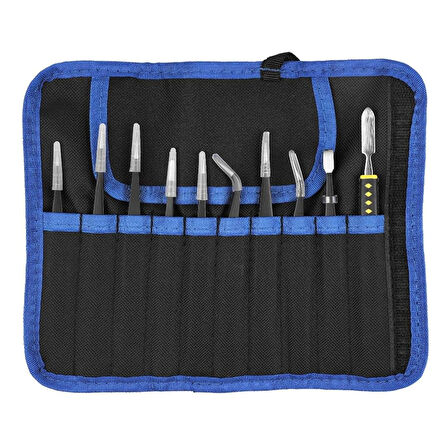 Powermaster PM-28655 10in1 Tamir Cımbız Seti Tamirci Hassas Çalışma Cımbız Seti