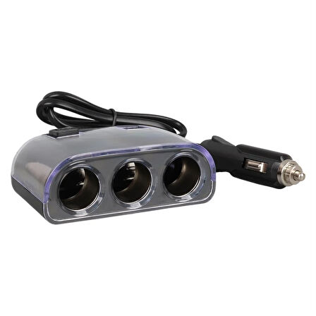 Olesson 1505 12-24V 120Watt 3'Lü Araç Çakmak Çoklayıcı
