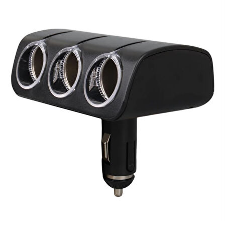 Olesson 1520 12-24V 120 Watt 3'Lü Araç Çakmak Çoklayıcı