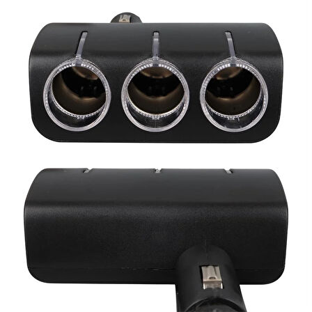 Olesson 1520 12-24V 120 Watt 3'Lü Araç Çakmak Çoklayıcı