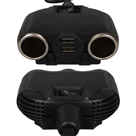 Olesson 1630 12-24V 120 Watt 2'Li Araç Çakmak Çoklayıcı