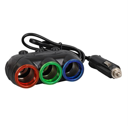 Olesson 1632 12-24V 120 Watt 3'Lü Araç Çakmak Çoklayıcı