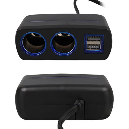 Olesson 1638 12-24V 120 Watt 2'Li Araç Çakmak Çoklayıcı