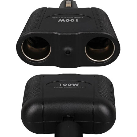 Olesson 1643 12-24V 100 Watt 2'Li Araç Çakmak Çoklayıcı