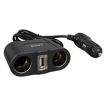 Olesson 1645 12-24V 100 Watt 2'Li Araç Çakmak Çoklayıcı