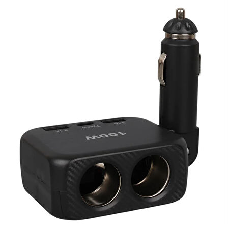 Olesson 1655 12-24V 100 Watt 2'Li Araç Çakmak Çoklayıcı