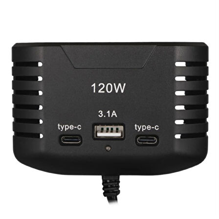 Olesson 2012 12-24V 120 Watt 3'Lü Araç Çakmak Çoklayıcı