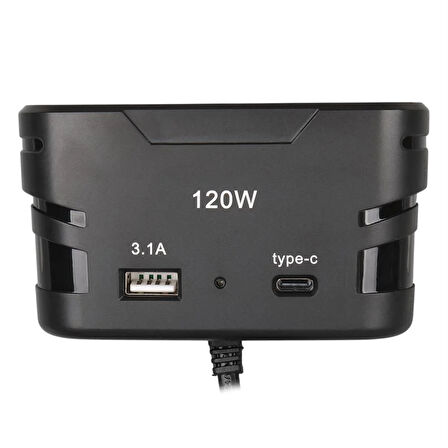 Olesson 2013 12-24V 120 Watt 3'Lü Araç Çakmak Çoklayıcı