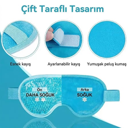 Sunup SN-29667 Soğuk Ve Sıcak Kullanım Jel Terapi Göz Maskesi