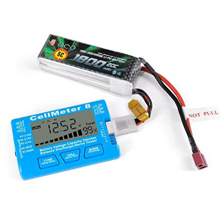 Powermaster PM-26959 Pil Kapasite Voltaj Test Cihazı RC 1-8S Lipo Lityum NIMH