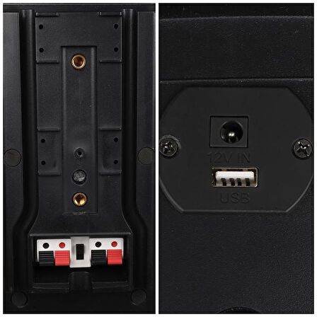 Magicvoice MV-28 2X13 CM 40 Watt Komütatörlü Hat Trafolu Siyah Dikey Sütun Hoparlör (Tekli Paket)