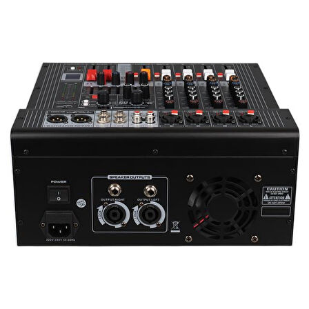Magicvoice MV-26492 4 Kanal 2X350 Watt Usb/Sd/Bluetooth Power Mixer