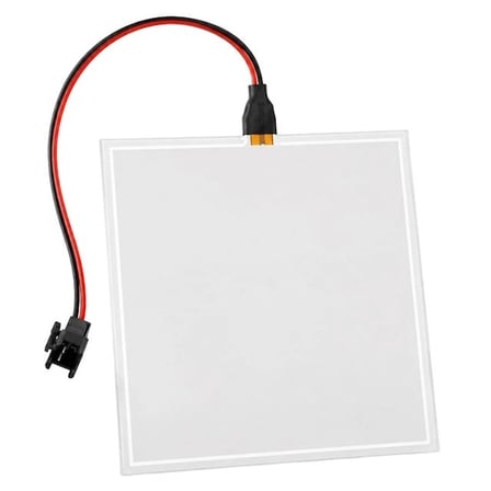 Powermaster PM-37725 100x100mm Elektrominesans (EL) 3V Led Panel Sarı Aydınlatmalı Esnek Yapı