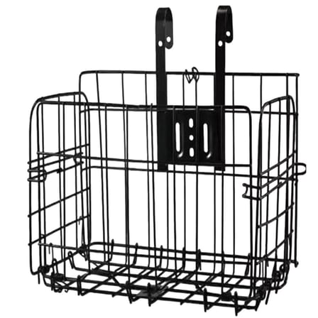 Sunup SN-37894 Katlanabilir Bisiklet Sepeti Metal Tel Gövde 34X20x23cm Pratik Taşıma Sepeti