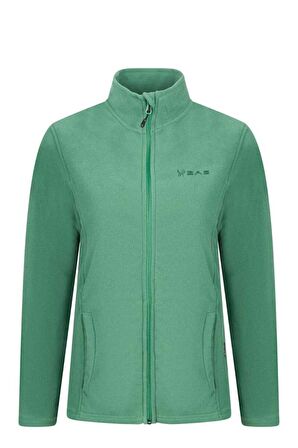 2AS Peridot Tam Fermuarlı Kadın Polar Sweatshirt