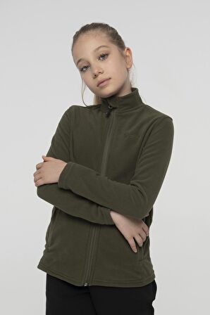 2AS Pade Tam Fermuarlı Çocuk Polar Sweatshirt