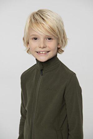 2AS Pade Tam Fermuarlı Çocuk Polar Sweatshirt