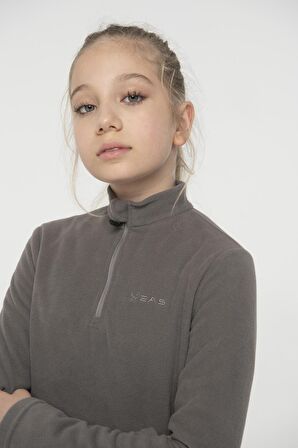 2AS Potra Yarım Fermuarlı Çocuk Polar Sweatshirt