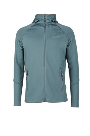 2AS Selenge Fermuarlı Kapşonlu Sweat Koyu Gri