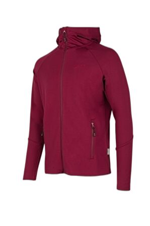 2AS Selenge Fermuarlı Kapşonlu Sweat Bordo